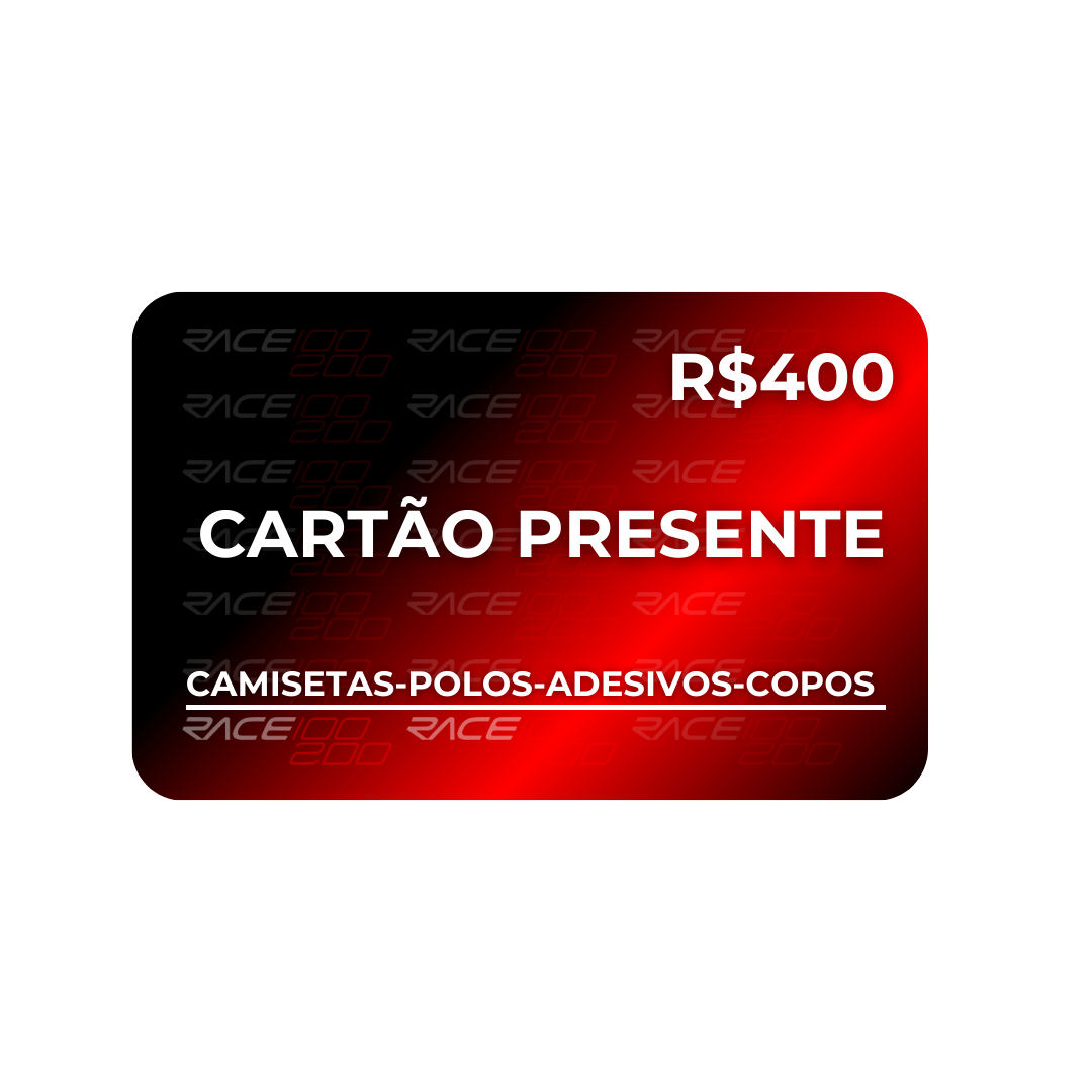 Cartão Presente Loja Race 100-200