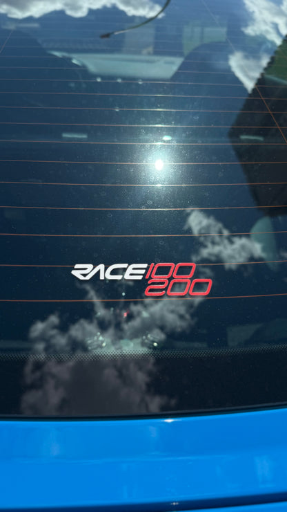 Adesivo clássico pequeno Race10020. 3 adesivos por 16$