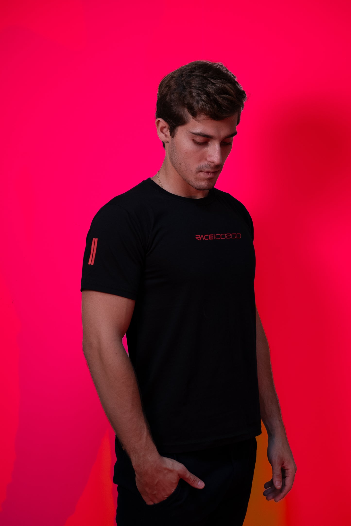 Camiseta logo RACE100200 vermelho