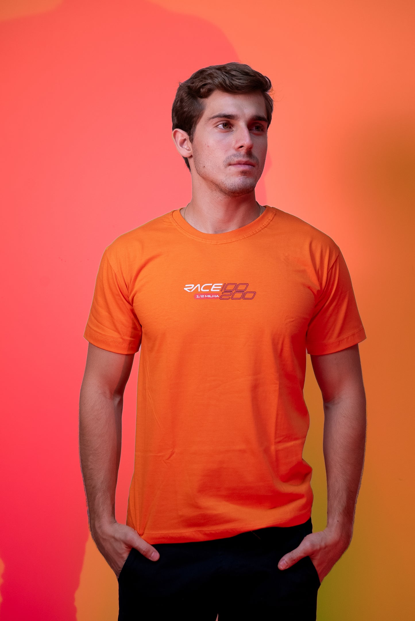 Camiseta 1/2 Milha RACE100200 Piloto - Laranja