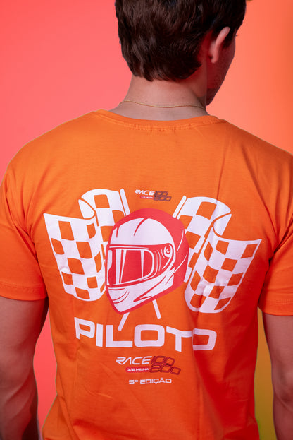 Camiseta 1/2 Milha RACE100200 Piloto - Laranja